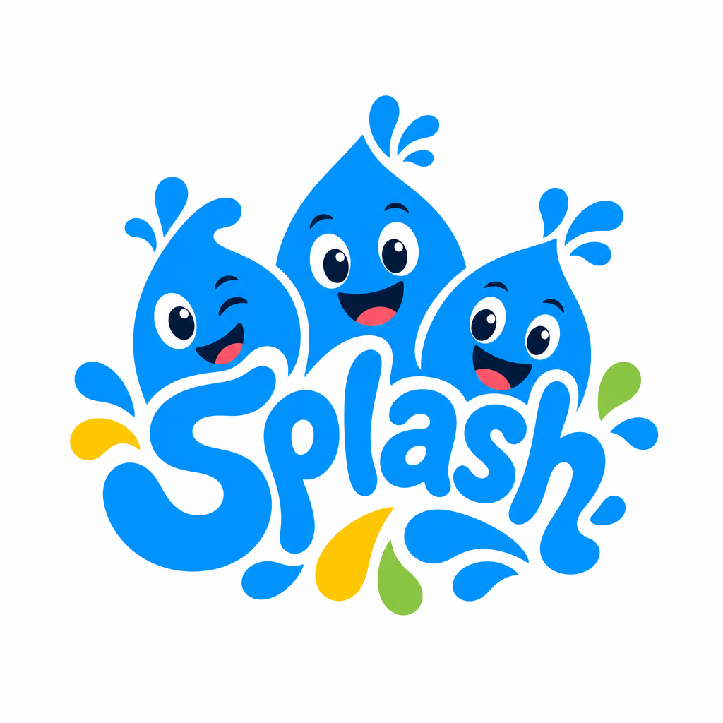 Splash — Playful logo generated with Vectura