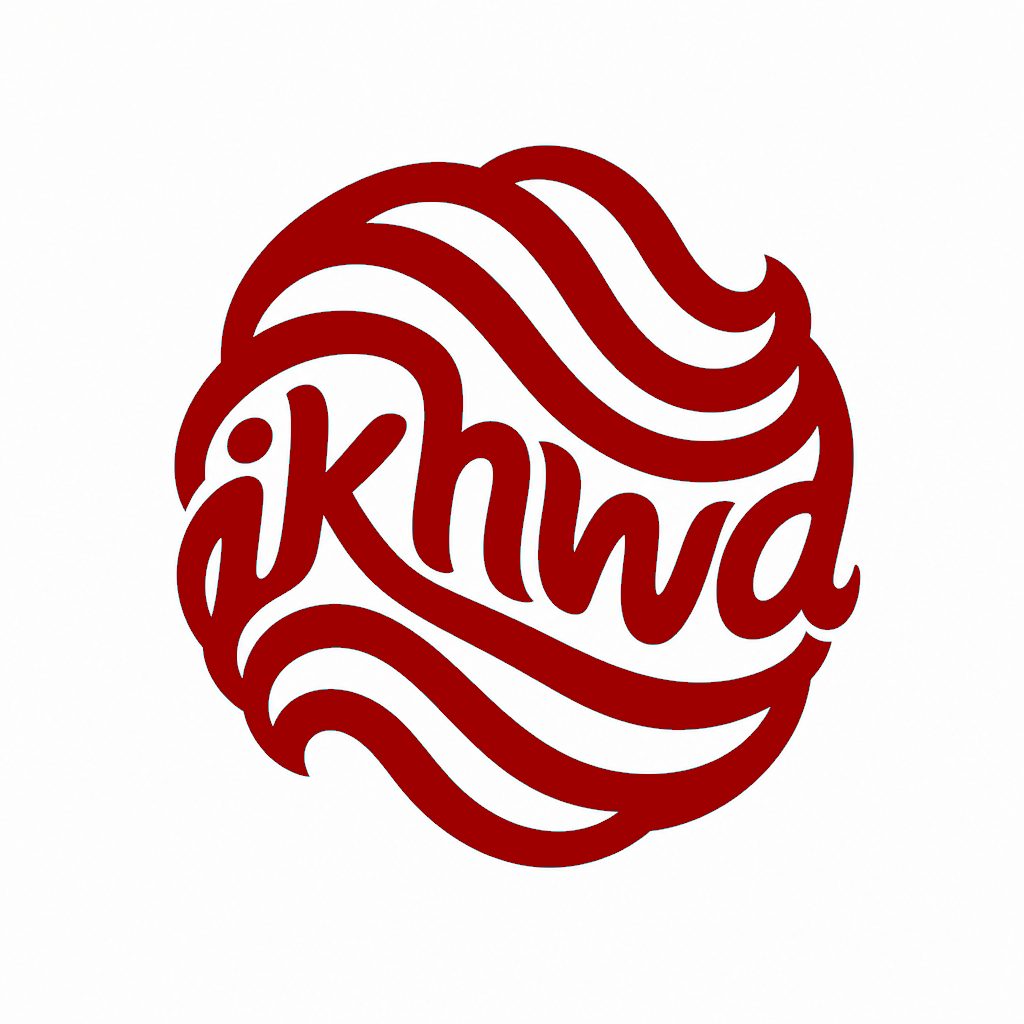 Ikhwa logo recolored to deep red using the Studio paint bucket